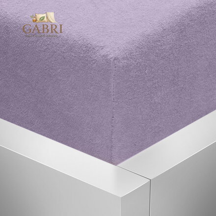 Froté napínací prostěradlo Stanex - světle fialové, 180 x 200