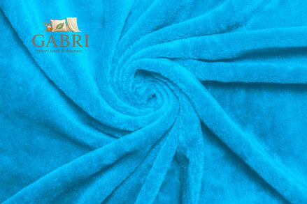 Mikroflanel napínací prostěradlo - tyrkysová, 90 x 200