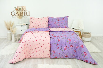 Metráž bavlna fleur - růžová (LS200)