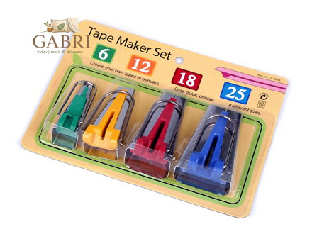 Zakladač šikmých proužků sada 4 ks