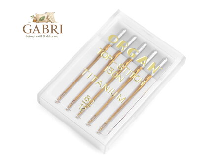 Strojové jehly Top Stitch s velkým ouškem 70; 80; 90 Organ