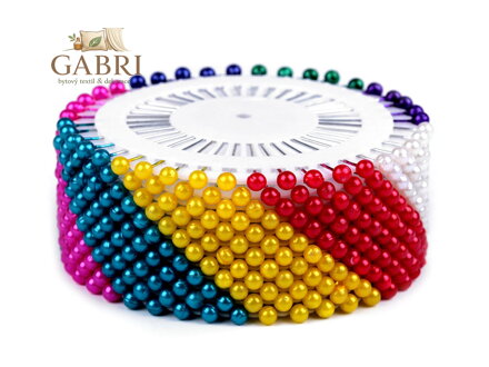 Špendlíky s plastovou hlavičkou na rozetě délka 37 mm