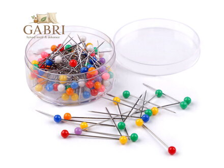 Špendlíky s plastovou hlavičkou délka 32 mm nerezová ocel