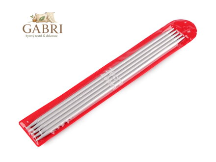 Ponožkové jehlice hliníkové č. 2; 2,5; 3; 3,5; 4; 4,5; 5