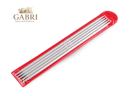 Ponožkové jehlice hliníkové č. 2; 2,5; 3; 3,5; 4; 4,5; 5