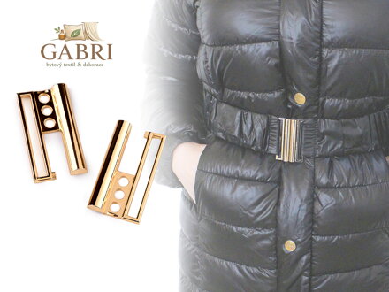 Kovová spona na kabáty, bundy šíře 50 mm