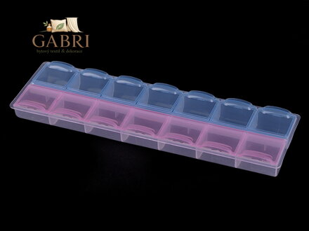 Plastový box / zásobník 6x21,5x2 cm