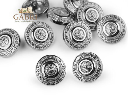 Kovový knoflík velikost 28"