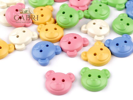 Knoflík dětský velikost 34" medvídek