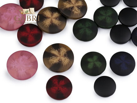 Knoflík kabátový, sakový - sametový efekt velikost 34", 40", 48"