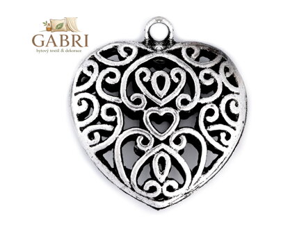 Přívěsek srdce 30x30 mm