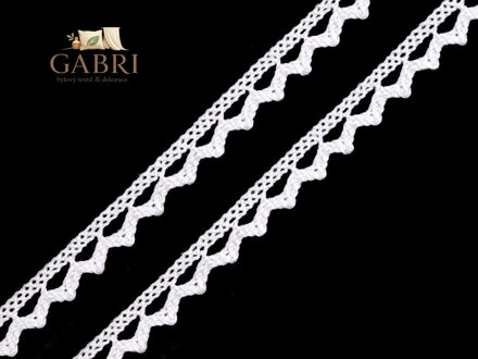 Bavlněná krajka paličkovaná šíře 9 mm