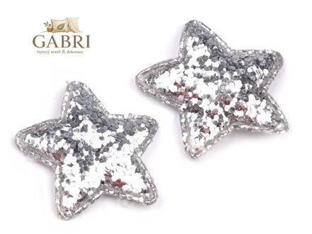 Hvězda s glitry Ø35 mm