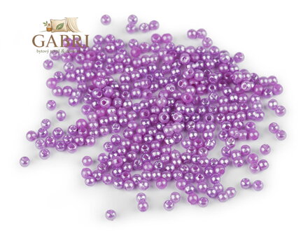 Plastové voskové korálky / perly Glance Ø3 mm