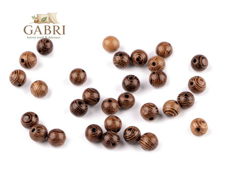 Dřevěné korálky Ø6 mm