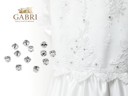 Našívací šatony / štras v pouzdře / kotlíku