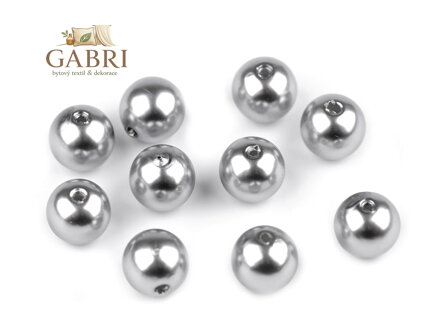 Plastové voskové korálky / perly Glance Ø10 mm