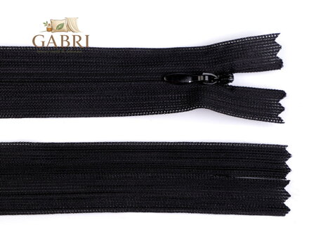 Spirálový zip skrytý No 3 délka 40 cm dederon