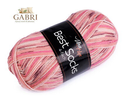 Pletací příze Best Socks samovzorovací / ponožkovka 100 g