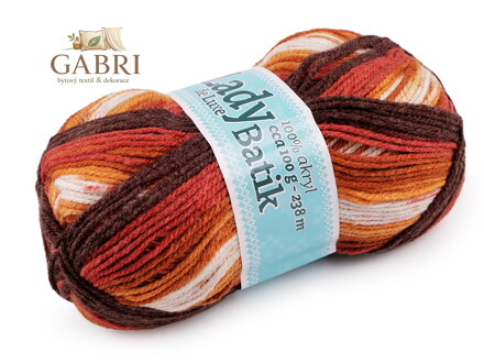 Pletací příze Lady Batik de Luxe 100 g