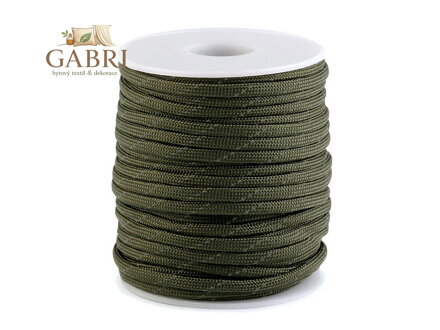 Padáková šňůra Ø4 mm s reflexní nití