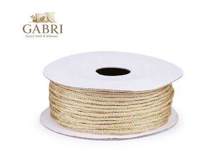 Lurexová šňůrka / provázek Ø1 mm