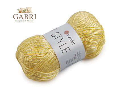 Bavlněná pletací příze Style s viskozovým vláknem 50 g