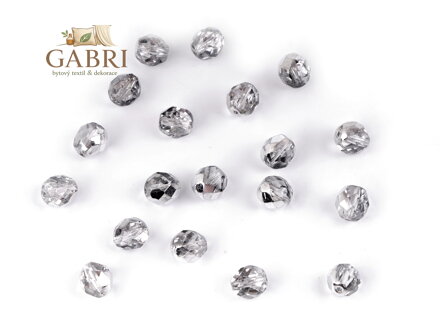 Skleněné korálky broušené ohňovky 8 mm