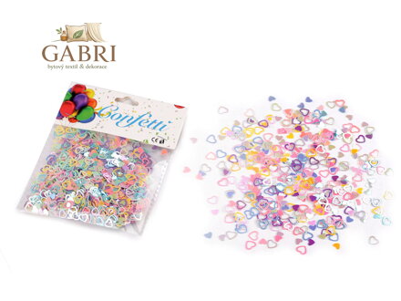 Konfety srdce - na párty, svatbu, oslavu