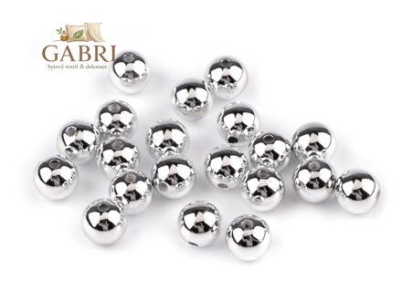 Plastové korálky k vánočnímu tvoření Ø12 mm