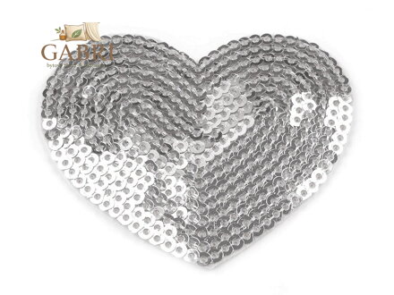 Nažehlovačka srdce s flitry