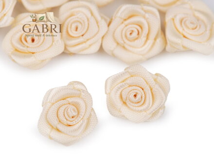 Saténová růže Ø15 mm