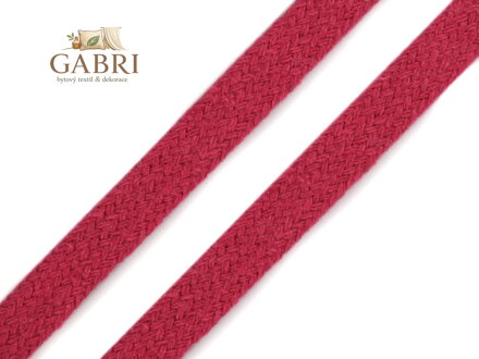 Šňůra plochá / dutinka šíře 10 mm