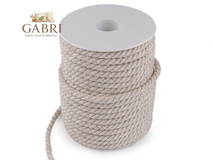 Kroucená šňůra s žíhaným efektem Ø6 mm macrame