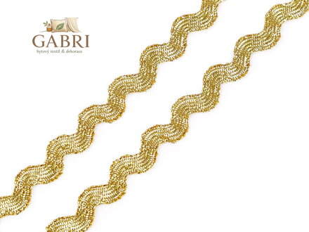 Prýmek / hadovka s lurexem šíře 5 mm