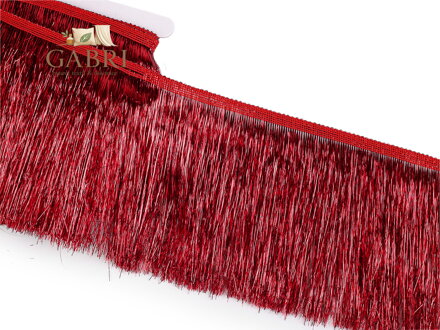 Třásně metalické husté šíře 15 cm