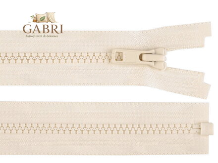 Kostěný zip YKK No 5 délka 70 cm bundový