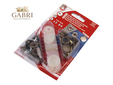 Kovové druky Ø15 mm staromosaz