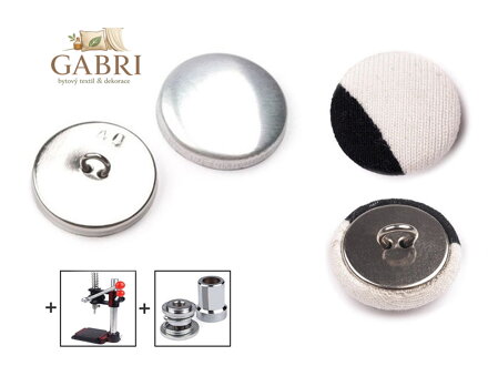 Knoflík na potahování celokovový velikost 40"