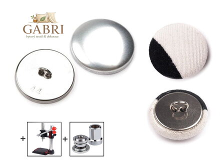 Knoflík na potahování celokovový velikost 44"