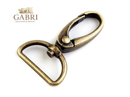 Kovová karabina průvlek 25 mm