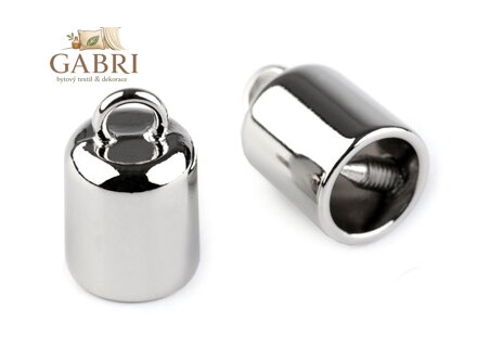 Kovová koncovka na šňůrky Ø9 mm