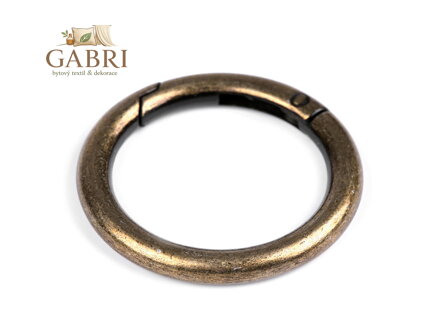 Karabina kulatá na kabelky / kroužek na klíče Ø34 mm