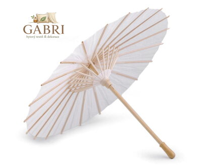 Dekorace papírový deštník k domalování Ø38,5 cm