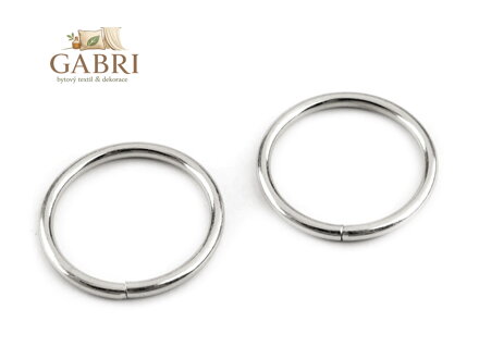 Kroužek Ø25 mm na koženou galanterii
