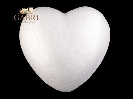 Srdce Ø15 cm polystyren