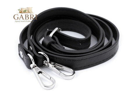 Dlouhý koženkový popruh / ucho s karabinami na kabelku