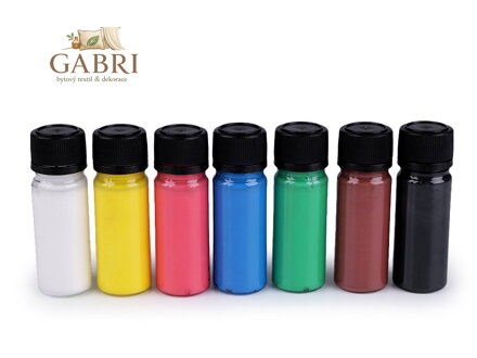 Sada barev na textil Art e Miss; na tmavý textil, neon, metalický