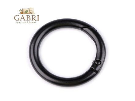 Karabina kulatá na kabelky / kroužek na klíče Ø25 mm