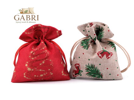 Vánoční dárkový pytlík 10x13 cm